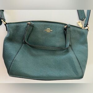 Blue Coach cross body purse